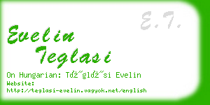 evelin teglasi business card